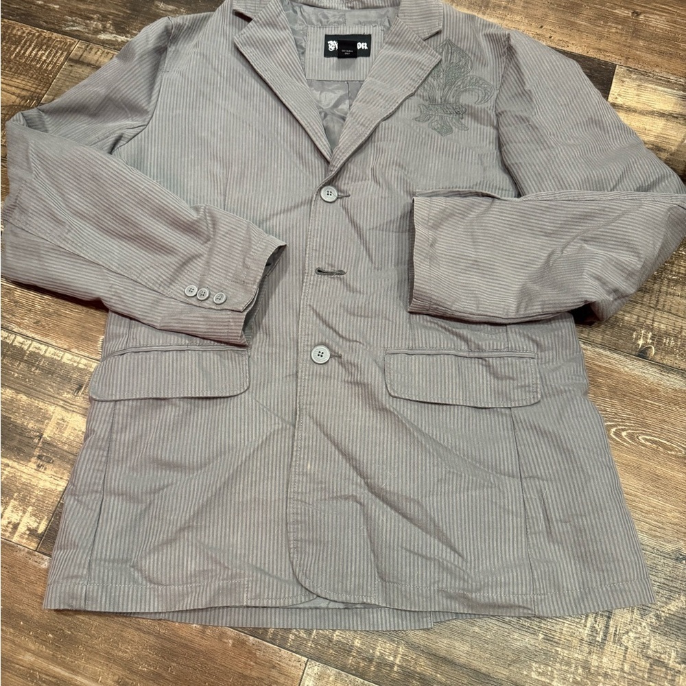 Pop Icon Y2K Men’s Striped Blazer Sz Large